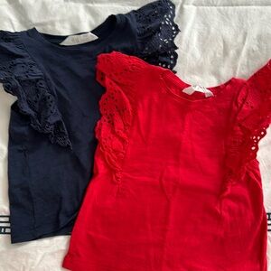 2 H&M eyelet tank tops 2-4yo